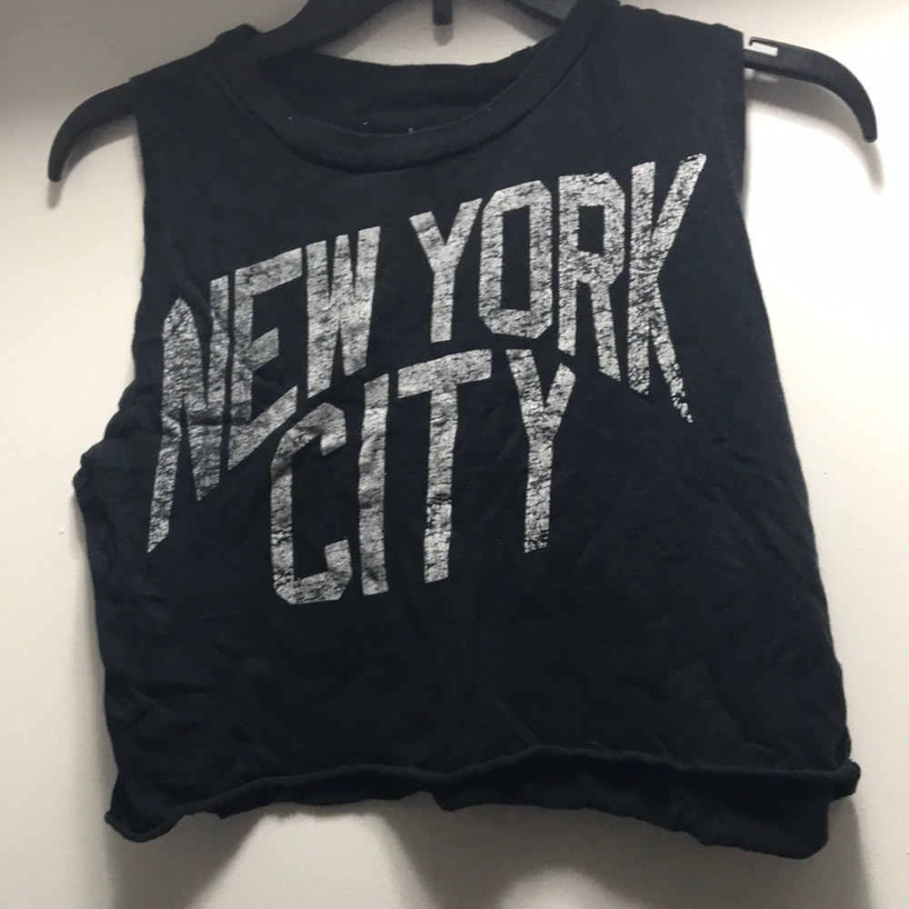 Graphic halter top